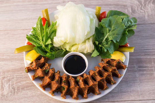 Cigk&ouml;fte concept from Turkey for restaurant or cafe.