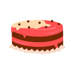 Cake icon on white background for graphic and web design, Modern simple vector sign. Internet concept. Trendy symbol for website design web button or mobile app