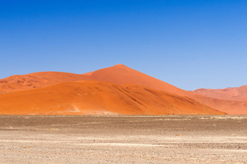 Fototapeta na wymiar Dunes in the Namib desert / Dunes in the Namib desert, Namibia, Africa.