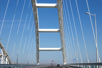bridge construction over the sea