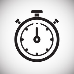 Time icon on white background for graphic and web design, Modern simple vector sign. Internet concept. Trendy symbol for website design web button or mobile app