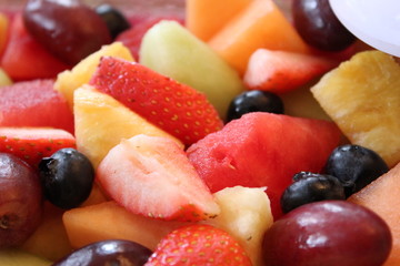 fruit salad with fruits and berries