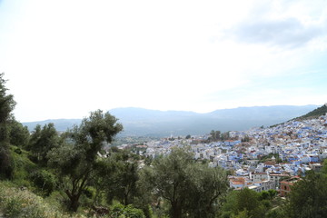 Fototapeta na wymiar A magnificent view of Chefchaouen town in northern Morocco.
