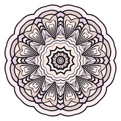 Modern Decorative floral color mandala. Super vector round Shapes. Vector illustration