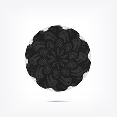 Stripe circle background, abstract pattern. Radial graphic element.