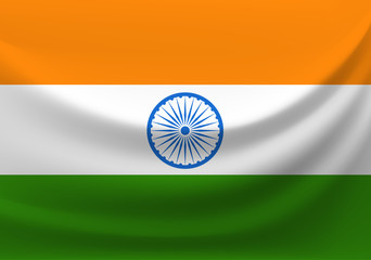 Flag of India vector clipart