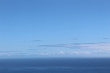 Strukturierter blauer Himmel mit schönem Wolkengebilde