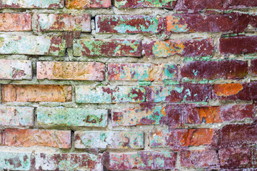 old mold brick wall