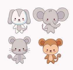 group of cute animals