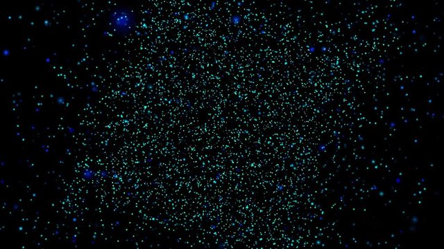 Colorful glitter effect.Star on spcae moving.particular motion effect