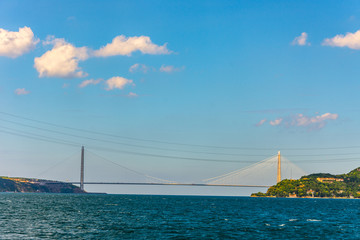 Obraz premium Yavuz Sultan Selim bridge is third bridge on Bosphorus
