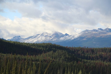 Clouds Over The Ridge, Jasper National Park, Alberta