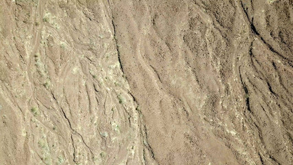 Desert landscape - Aerial image of mountains and dry land