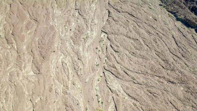 Desert landscape - Aerial image of mountains and dry land