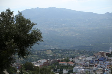 Obraz premium A magnificent view of Chefchaouen town in northern Morocco.