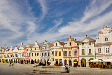 The town of Telc in the Czech Republic