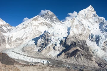 Papier Peint photo autocollant Lhotse mount Everest Kala Patthar Nepal Himalayas mountains