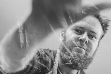 craftsman at work in the Studio