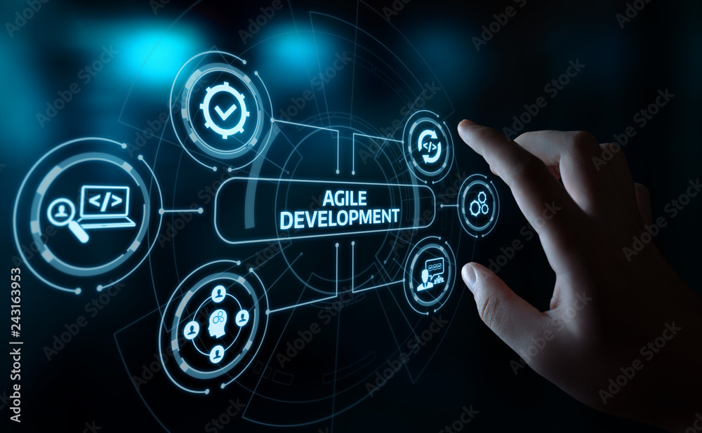 Canvas Prints agile software development business internet techology concept