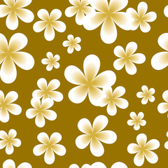 Elegant seamless pattern with hand drawn decorative flowers, design elements. Floral pattern for wedding invitations, cards, wallpaper, scrapbooking, printing, gift wrapping, manufacturing.