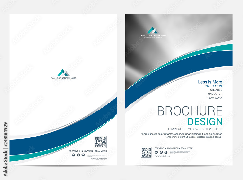 Canvas Prints brochure template flyer design vector background