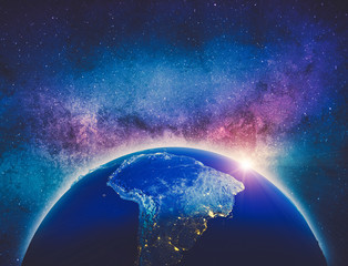 South America 3d rendering