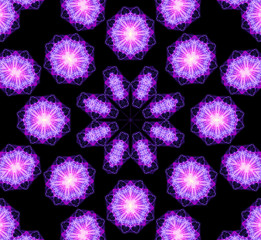  kaleidoscope purple fantasy pattern