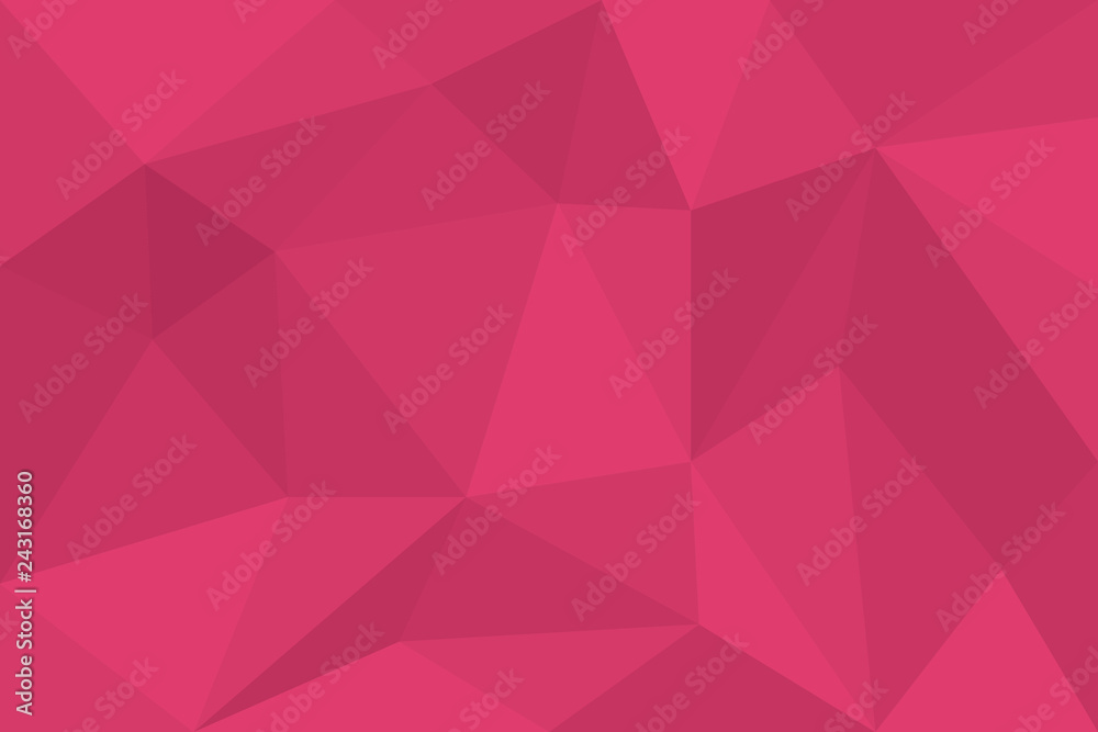 Wall mural abstract background pattern made with polygonal and triangular shapes in tones of pink. modern, futu
