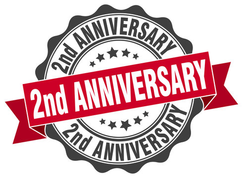 2nd anniversary stamp. sign. seal
