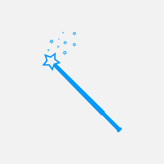 icon magic wand, the accomplishment of miracles