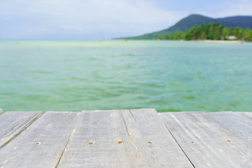 Fototapeta premium table on sea