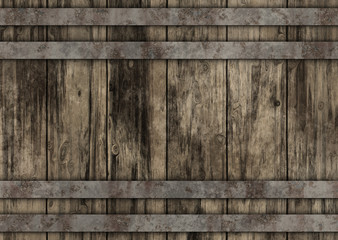 old wooden barrel template