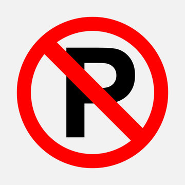 prohibiting sign, no parking