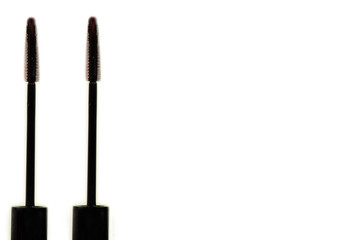 black mascara brush