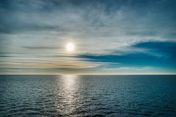 North Sea and cloudy Sky