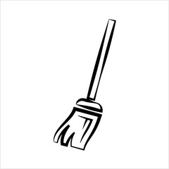 Broom Icon, Cleaning Broom