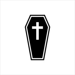 Obraz premium Coffin Icon, Coffin Design