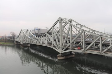 Fototapeta premium LYON - SAONE - QUAI RAMBAUD VU DEPUIS LE QUAI JEAN JACQUES ROUSSEAU
