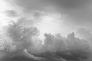 Grey storm clouds