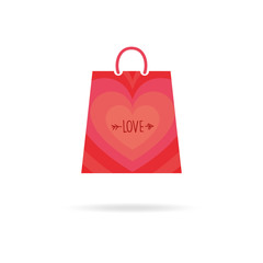 Shopping bag Valentine's Day gift