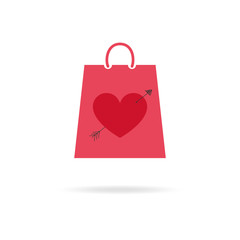 Shopping bag Valentine's Day gift