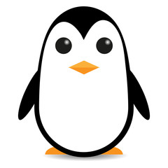 Obraz premium cartoon penguin. Flat design