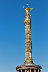 Fototapeta na wymiar Victory column in Berlin, Germany.