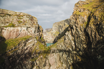 Fototapeta premium The amazing view from the bridge of Mizen Head, co. Cork, Ireland