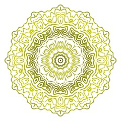Hand-Drawn Henna Ethnic Mandala. Circle lace ornament. Vector illustration. for coloring book, greeting card, invitation, tattoo. Anti-stress therapy pattern