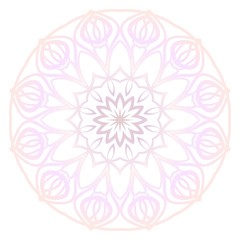 Flower coloring Mandala. decorative elements. Oriental pattern, vector illustration. Indian, moroccan, mystic, ottoman motifs.