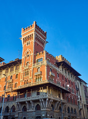 Obraz premium Castello Cova Castle, also known as Palazzo Viviani Cova. Milan, Lombardy, Italy.