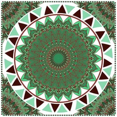 Colorful Ornamental Ethnic Flyer. Templates With Tribal Mandalas. Vector Illustration. For Congratulation or Invitation, Sale Banner