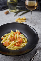 paste with shrimps