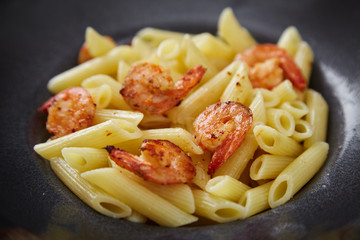 paste with shrimps